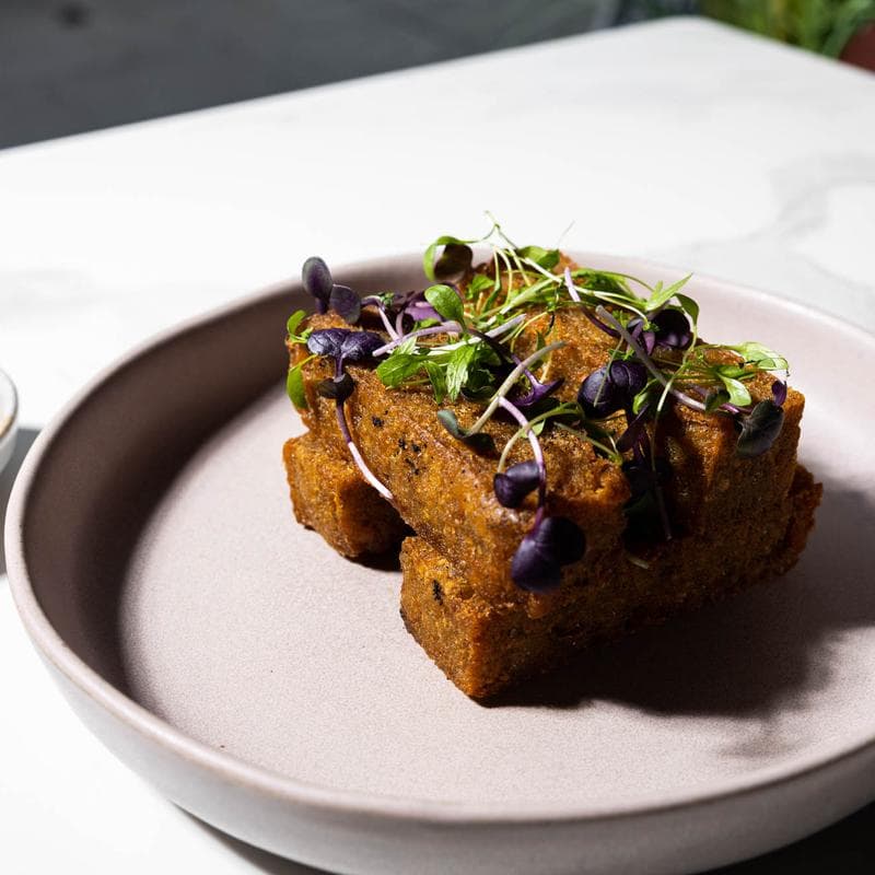 Potato tots with herbs