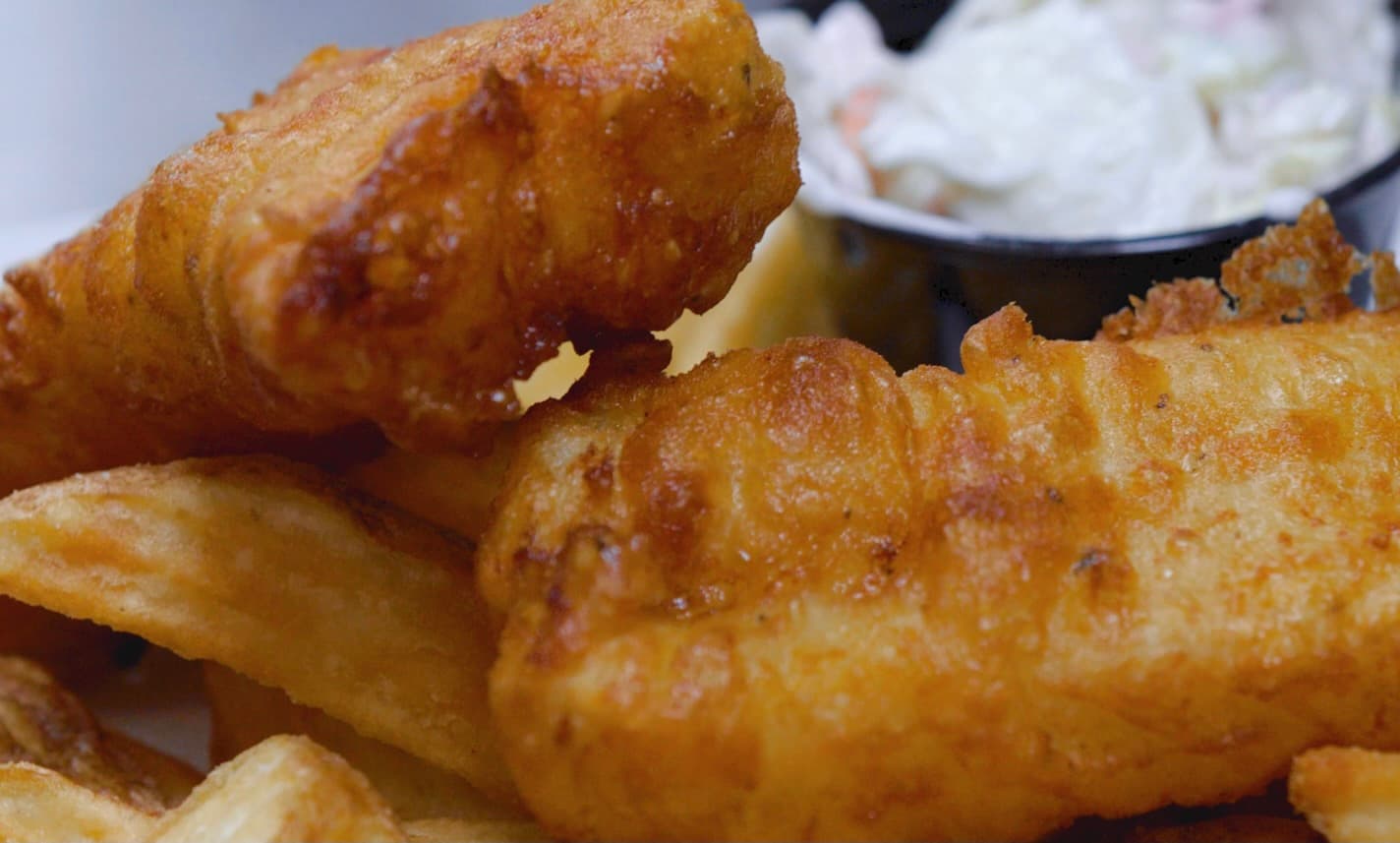 Fish and chips at Molly Malone's