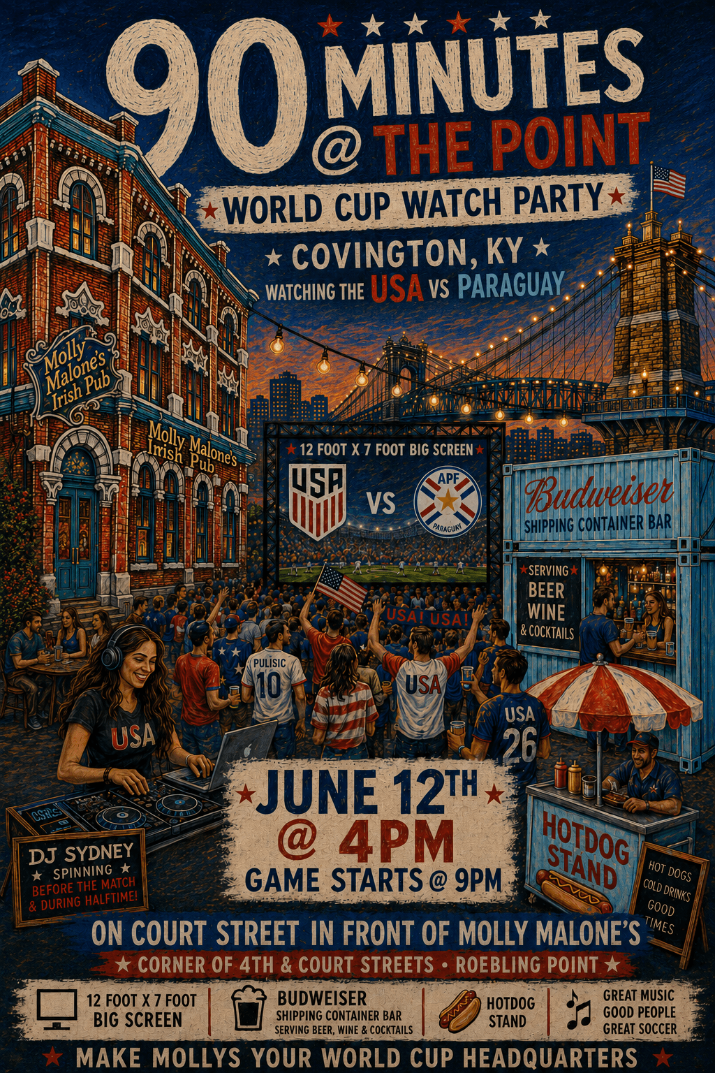 2026 FIFA World Cup watch party promotion at Molly's