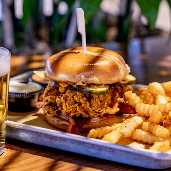 Craft smash burgers from Burgernati at Element Eatery food hall