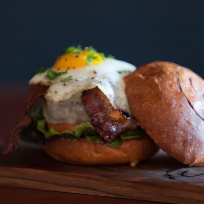The Sammy Burger — custom brisket and sirloin blend